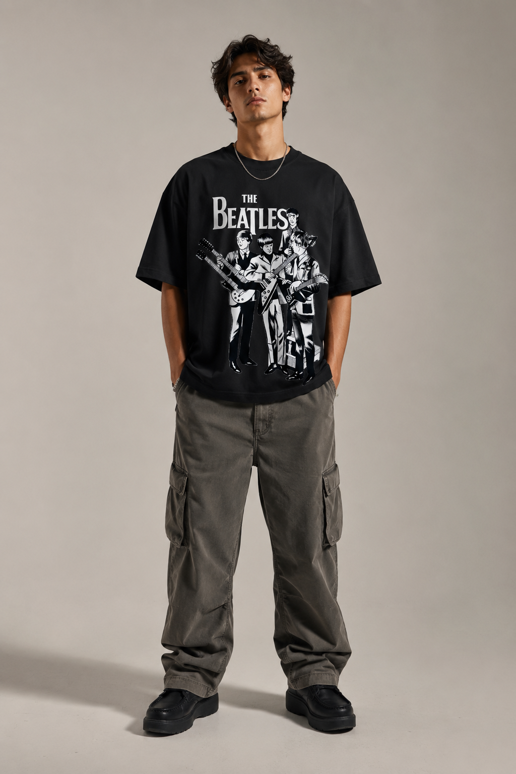 THE BEATLES FIT OVERSIZED T-SHIRT
