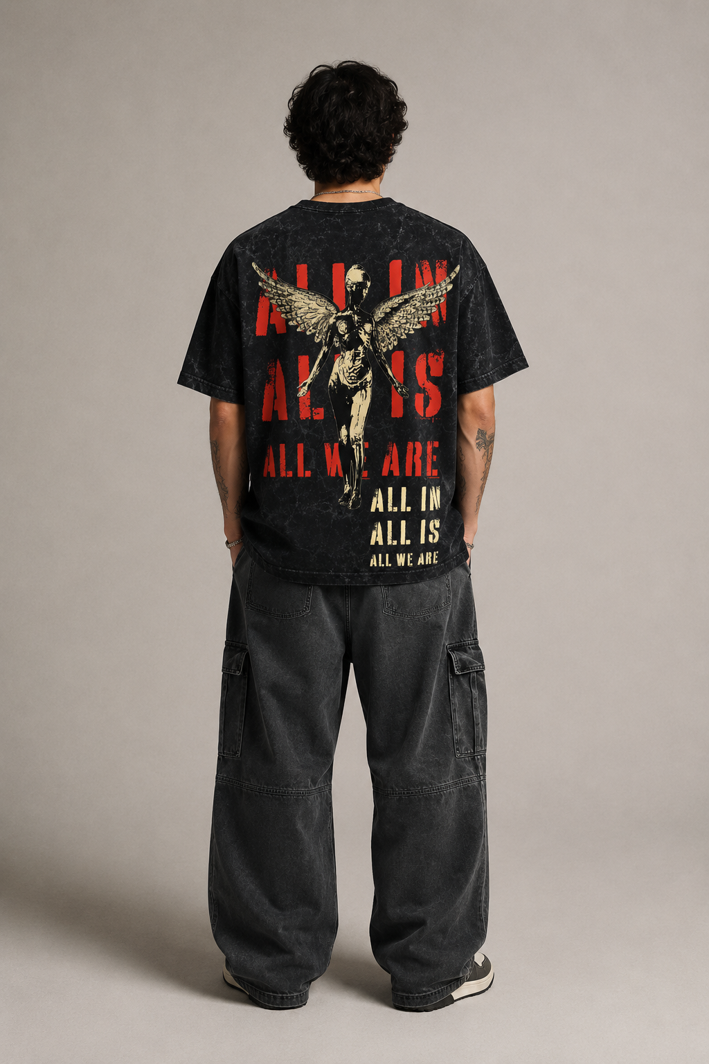 NIRVANA ACID WASH FIT OVERSIZED T-SHIRT