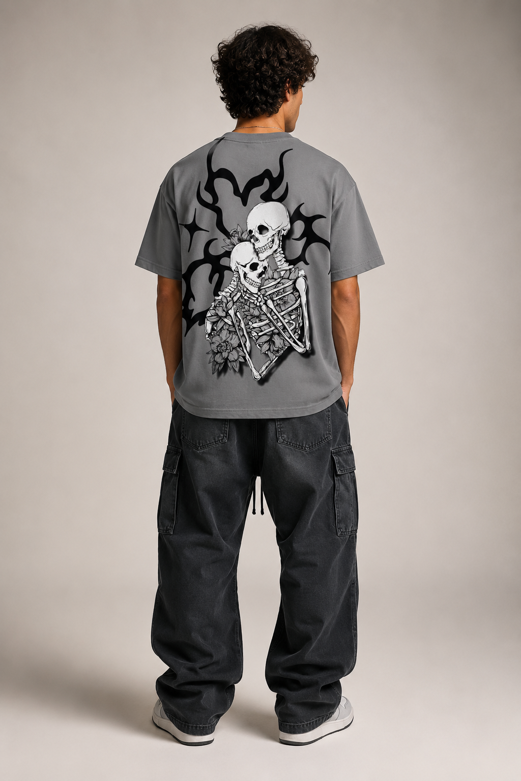 GREY MI AMIGO FIT OVERSIZED T-SHIRT