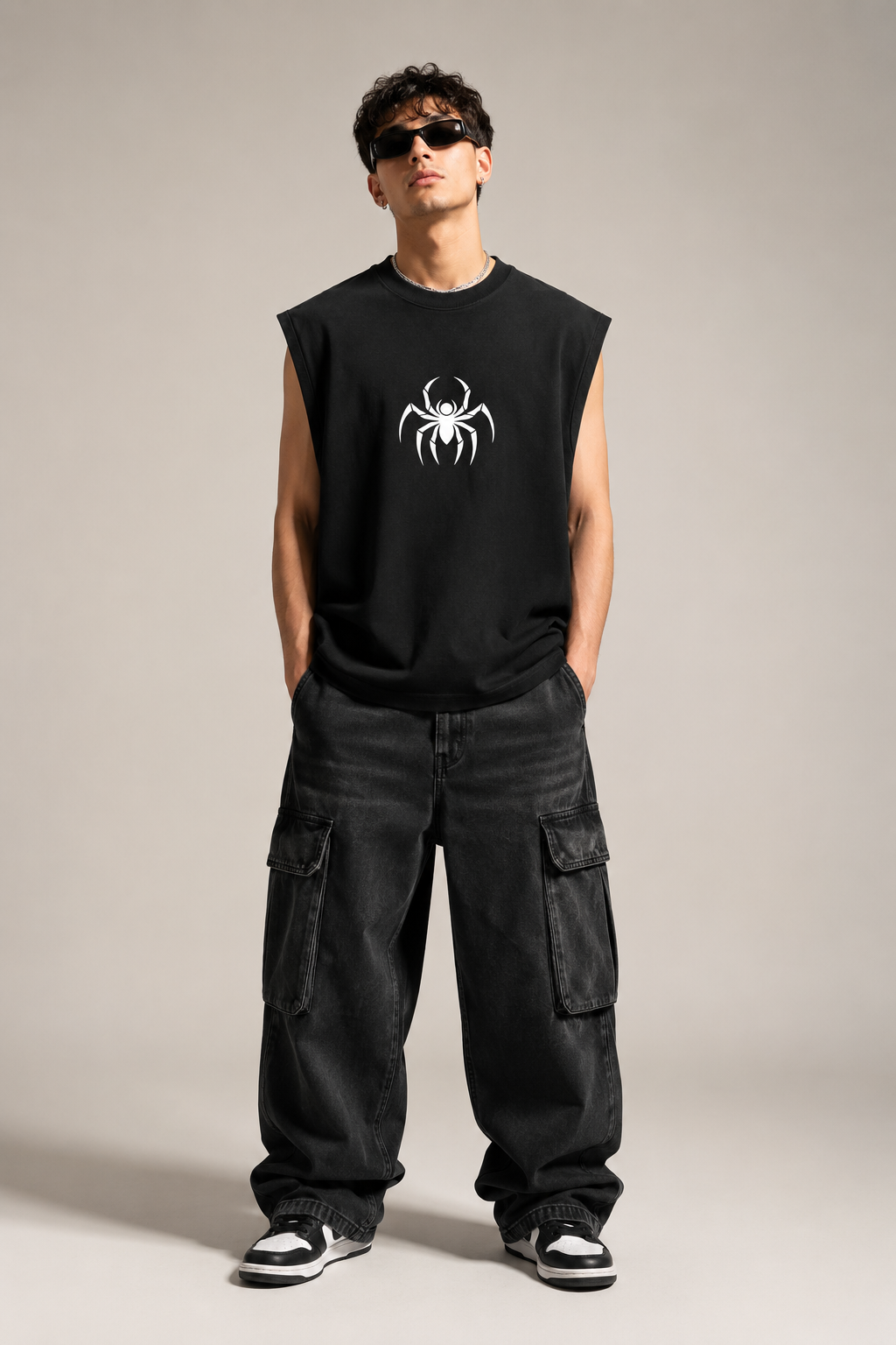 BLACK SPIDIE VEST