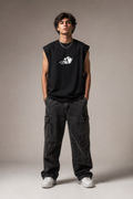 BLACK BASEBALL VEST