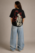 BLACK MI AMIGO FIT OVERSIZED T-SHIRT